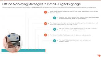 Offline marketing strategies detail digital signage detailed overview various offline marketing