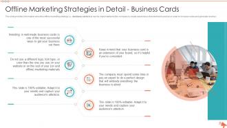 Offline marketing strategies in detail business cards detailed overview of various offline marketing strategies