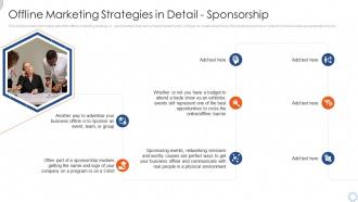 Offline marketing strategies in detail sponsorship ppt summary professional