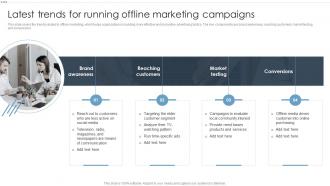 Offline Marketing Strategies To Improve Business Latest Trends For Running Offline Marketing Campaigns