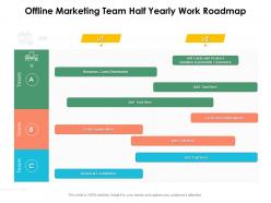 Offline Marketing Team Half Yearly Work Roadmap