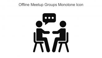 Offline Meetup Groups Monotone Icon In Powerpoint Pptx Png And Editable Eps Format
