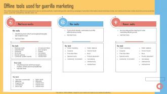 Offline Tools Used For Guerilla Marketing Using Viral Networking