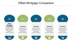 Offset mortgage comparison ppt powerpoint icon background designs cpb