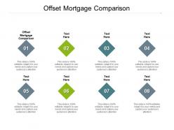 Offset mortgage comparison ppt powerpoint presentation summary design ideas cpb