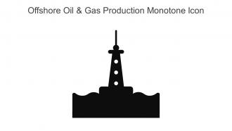 Offshore Oil And Gas Production Monotone Icon In Powerpoint Pptx Png And Editable Eps Format