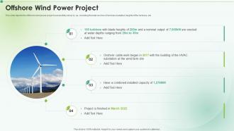 Offshore Wind Power Project Clean Energy Ppt Powerpoint Presentation Icon Sample