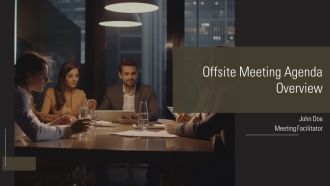 Offsite Meeting Agenda Overview PPT Slides AT
