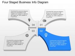 Og four staged business info diagram powerpoint template