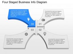 Og four staged business info diagram powerpoint template
