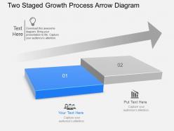 Og two staged growth process arrow diagram powerpoint template