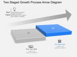 Og two staged growth process arrow diagram powerpoint template