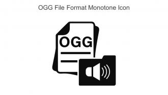 OGG File Format Monotone Icon In Powerpoint Pptx Png And Editable Eps Format