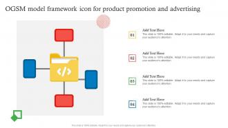 OGSM Model Framework Icon For Product Promotion And Advertising