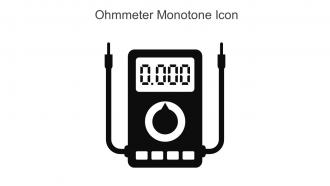 Ohmmeter Monotone Icon In Powerpoint Pptx Png And Editable Eps Format