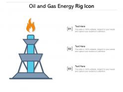 Oil and gas energy rig icon