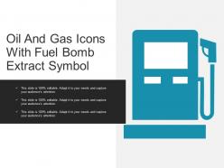 Oil And Gas Icons With Fuel Bomb Extract