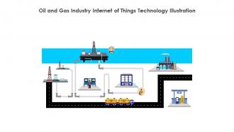 Oil And Gas Industry Internet Of Things Technology Illustration
