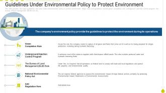 Oil and gas industry outlook case competition guidelines under environmental