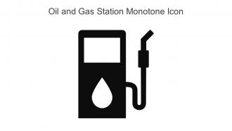 Oil And Gas Station Monotone Icon In Powerpoint Pptx Png And Editable Eps Format