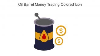 Oil Barrel Money Trading Colored Icon In Powerpoint Pptx Png And Editable Eps Format