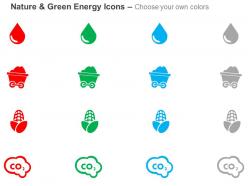 Oil coal bio energy gas energy ppt icons graphics