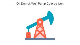 Oil Derrick Well Pump Colored Icon In Powerpoint Pptx Png And Editable Eps Format