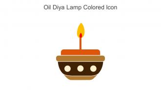 Oil Diya Lamp Colored Icon In Powerpoint Pptx Png And Editable Eps Format