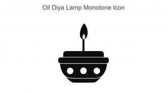 Oil Diya Lamp Monotone Icon In Powerpoint Pptx Png And Editable Eps Format