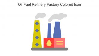 Oil Fuel Refinery Factory Colored Icon In Powerpoint Pptx Png And Editable Eps Format