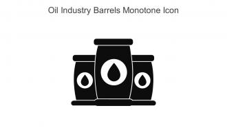Oil Industry Barrels Monotone Icon In Powerpoint Pptx Png And Editable Eps Format