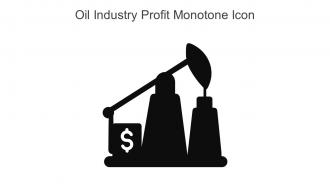 Oil Industry Profit Monotone Icon In Powerpoint Pptx Png And Editable Eps Format