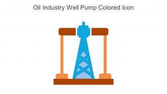 Oil Industry Well Pump Colored Icon In Powerpoint Pptx Png And Editable Eps Format
