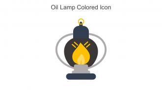 Oil Lamp Colored Icon In Powerpoint Pptx Png And Editable Eps Format