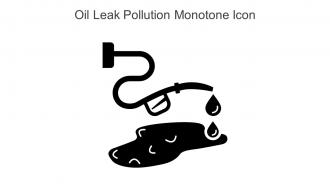 Oil Leak Pollution Monotone Icon In Powerpoint Pptx Png And Editable Eps Format