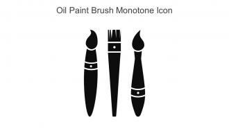 Oil Paint Brush Monotone Icon In Powerpoint Pptx Png And Editable Eps Format