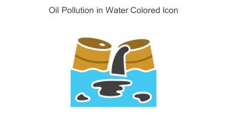 Oil Pollution In Water Colored Icon In Powerpoint Pptx Png And Editable Eps Format
