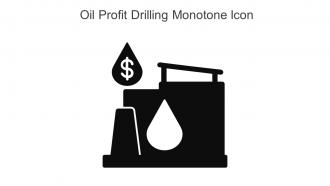 Oil Profit Drilling Monotone Icon In Powerpoint Pptx Png And Editable Eps Format