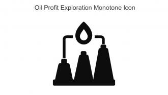 Oil Profit Exploration Monotone Icon In Powerpoint Pptx Png And Editable Eps Format