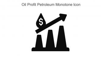 Oil Profit Petroleum Monotone Icon In Powerpoint Pptx Png And Editable Eps Format