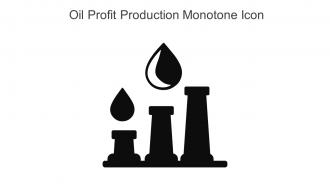 Oil Profit Production Monotone Icon In Powerpoint Pptx Png And Editable Eps Format