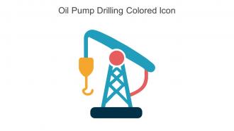 Oil Pump Drilling Colored Icon In Powerpoint Pptx Png And Editable Eps Format