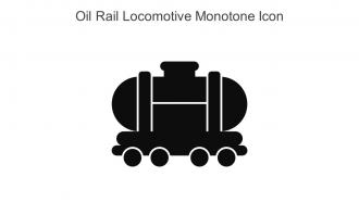 Oil Rail Locomotive Monotone Icon In Powerpoint Pptx Png And Editable Eps Format