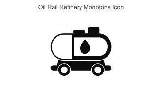 Oil Rail Refinery Monotone Icon In Powerpoint Pptx Png And Editable Eps Format