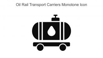 Oil Rail Transport Carriers Monotone Icon In Powerpoint Pptx Png And Editable Eps Format