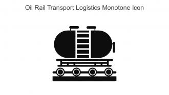 Oil Rail Transport Logistics Monotone Icon In Powerpoint Pptx Png And Editable Eps Format