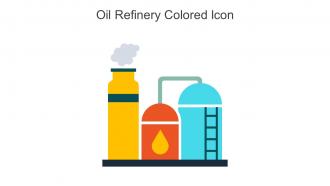 Oil Refinery Colored Icon In Powerpoint Pptx Png And Editable Eps Format