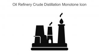 Oil Refinery Crude Distillation Monotone Icon In Powerpoint Pptx Png And Editable Eps Format