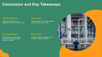 Oil Refinery Crude Distillation Presentation PPT Template AT Image Compatible