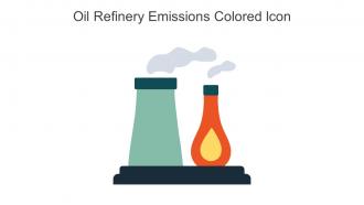 Oil Refinery Emissions Colored Icon In Powerpoint Pptx Png And Editable Eps Format
